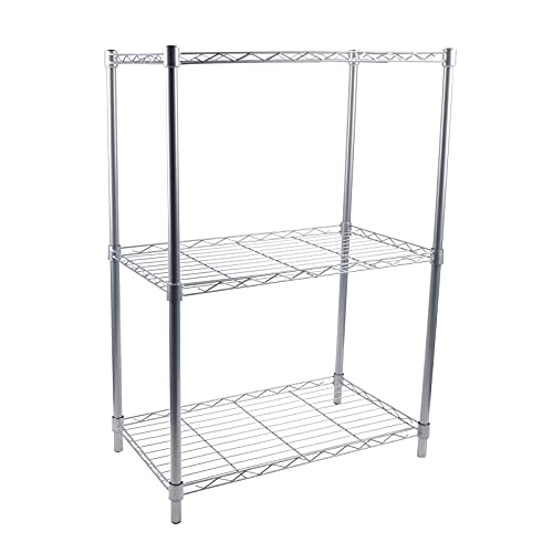 ZENGRICE 3 Ablagen Standregale,Standregal Mikrowellenhalter,Metallregal,Metall Badregal,66 Pfund Tragfähigkeit,Einfach zu reinigen,Verstellbare Fußkissen,für Küchen,Badezimmer, Schlafzimmer ZENGRICE 3 Ablagen Standregale,Standregal Mikrowellenhalter,Metallregal,Metall Badregal,66 Pfund Tragfähigkeit,Einfach zu reinigen,Verstellbare Fußkissen,für Küchen,Badezimmer, Schlafzimmer von ZENGRICE