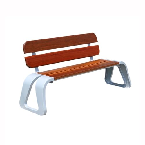 ZENGXJYCQINGJIANG Gartenbank Gartensitzbank Parkbank Eckig Loungebank Außen mit Rückenlehne Doppelt Outdoor Bank von ZENGXJYCQINGJIANG