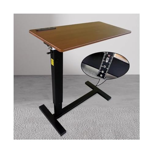 ZENGXJYCQINGJIANG Mobiler Computertisch Massivholz-Nachttisch, beweglicher Laptop-Schreibtisch, Hebe-Schreibtisch, Schlafzimmer, Haushalt, faltbares Bett, Kleiner Tisch Computertisch mit Rädern von ZENGXJYCQINGJIANG
