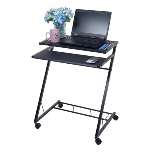 ZENGXJYCQINGJIANG Mobiler Computertisch Tragbarer Schreibtisch-Roll-Laptopwagen mit Rollen Tragbarer und Faltbarer Computerwagen Computer-Workstation Computertisch mit Rädern ZENGXJYCQINGJIANG Mobiler Computertisch Tragbarer Schreibtisch-Roll-Laptopwagen mit Rollen Tragbarer und Faltbarer Computerwagen Computer-Workstation Computertisch mit Rädern von ZENGXJYCQINGJIANG