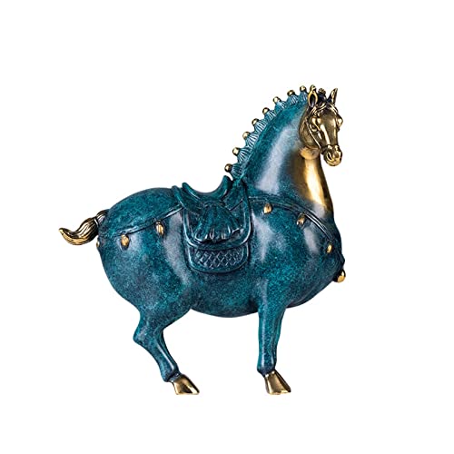 ZENGXJYCQINGJIANG Schreibtischdekor Kupferpferd Eingang Dekorative Ornamente Pferd for Erfolg Feng Shui Dekoration Wohnzimmer Büro Handwerk Ornamente Dekorative Objekte von ZENGXJYCQINGJIANG