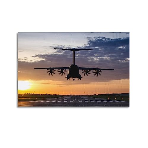 ZENGYL Luftfahrt-Poster Airbus A400M Poster Dekorative Malerei Leinwand Wandposter und Kunstbild Druck Moderne Familienzimmer Schlafzimmer Dekor Poster 20 x 30 cm von ZENGYL