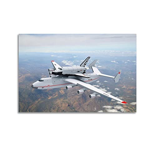 ZENGYL Luftfahrtkämpfer-Poster Antonov An-225 Transportflugzeug-Poster, dekoratives Gemälde, Leinwand, Wandposter und Kunstbild, modernes Familien-Schlafzimmer, Dekor-Poster, 30 x 45 cm von ZENGYL