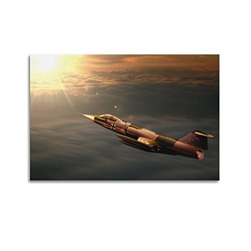 ZENGYL War Poster F104 Starfighter Jet Poster Dekorative Malerei Leinwand Wandposter und Kunstbild Druck Moderne Familie Schlafzimmer Dekor Poster 30 x 45 cm ZENGYL War Poster F104 Starfighter Jet Poster Dekorative Malerei Leinwand Wandposter und Kunstbild Druck Moderne Familie Schlafzimmer Dekor Poster 30 x 45 cm von ZENGYL