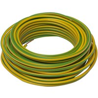 Elektrisches Kabel HO7V-U 1,5 mm2 gelb 10 m von ZENITECH