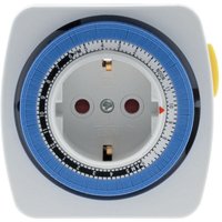 Zenitech - Kompakt - Zeitschaltuhr mechanische Timer-Steckdose Täglich (mit Kindersicherung) mit Schalter von ZENITECH