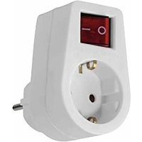 Steckdosenadapter 1-fach mit schalter - Weiß Zenitech von ZENITECH