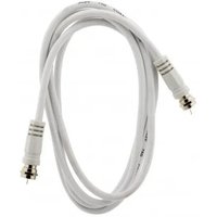 TV-Verlängerung 1,5 Meter, F-Stecker männlich/männlich mit Adapter weiblich/weiblich. von NO BRAND