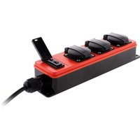 Wasserdichte kabelgebundene Steckdosenleiste, 3 Steckdosen + 2 USB, Rot ZENITECH Wasserdichte kabelgebundene Steckdosenleiste, 3 Steckdosen + 2 USB, Rot ZENITECH von ZENITECH