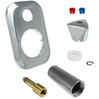 Aufputz-Set MONO für ZENNER Unterputz-Montageblock 2'' - chrom - 129475 von ZENNER