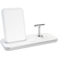 ZENS Induktions-Ladegerät 2000mA Aluminium Series Stand Wireless Charger + Dock ZEDC06W Ausgänge I von ZENS