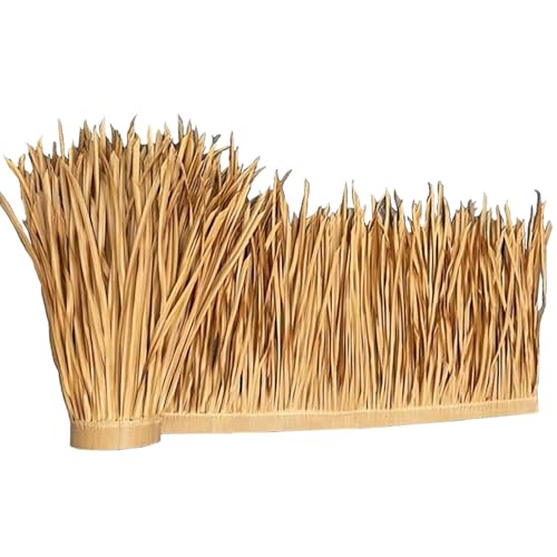 Künstliches Strohdach Palmendach Künstliche Strohblätter Strohrolle Strohgrasdach Für Terrassenbeläge,Zäune,Zaun,Party-Dekoration(0.5x1m(19.7x39.4in)) von ZENSTYW
