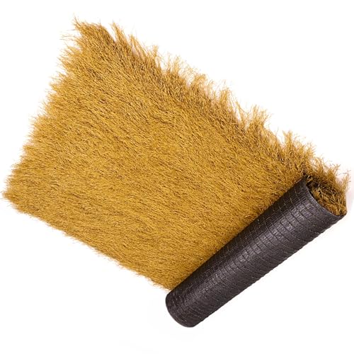 Mexikanisches Künstliches Strohdach,Simuliertes Stroh,Feuerfeste Synthetische Palmenstrohrolle,Für Hütte,Terrasse,Strand,Hawaii,Pool,Strand Dekorieren(0.5x1m(19.7x39.4in)) von ZENSTYW