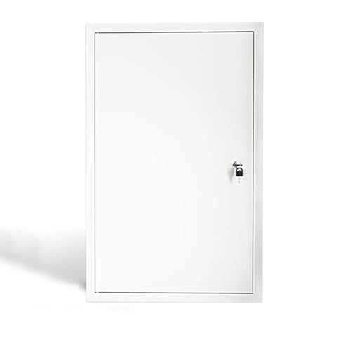 Revisionsklappe Weiß,Aluminiumlegierung Revisionstür,Wartungstür Mit Schloss,Wartungsöffnung,Abdeckung Der Elektrischen Zugangstür(38x38in/96x96CM) von ZENSTYW