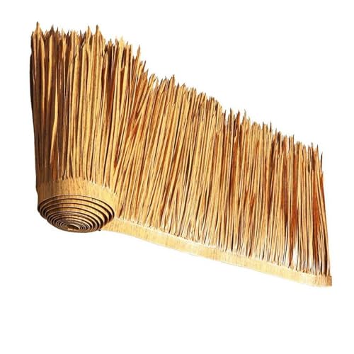Strohfliesen Künstliches,Reetdach Künstliches,Strohdach-Matte,Synthetisches Reetrollen,Künstliche Palme Stroh,Für Garten Terrasse Hütte Bar(0.5x10m(19.7x393.7in)) von ZENSTYW
