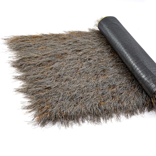 Synthetisches Strohdach Rolle,Künstliches Strohdach,Materialien Für Tiki Strohdach Palmendach,Reetdach Strohdach Wasserdicht,Für Partydekoratione,Gartendekoration(1x1m(39.4x39.4in)) von ZENSTYW