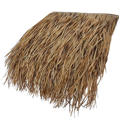 Synthetisches Strohgrasdach,Feuerfeste Künstliche Stroh Rolle,Mexikanisches Strohdach,Künstliches Strohdach Für Party Dekoration Garten Zaun Strand(24Pcs) von ZENSTYW