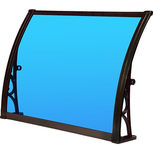 Vordach Für Haustür,Aluminium Türdach Für Terrasse,Transparent Polycarbonat,UV-Schutz,Regen- Und Schneeschutz,Regenmarkise Geeignet Für Türdach Terrasse Garten(W80*100cm/31.5 * 39.4in) von ZENSTYW