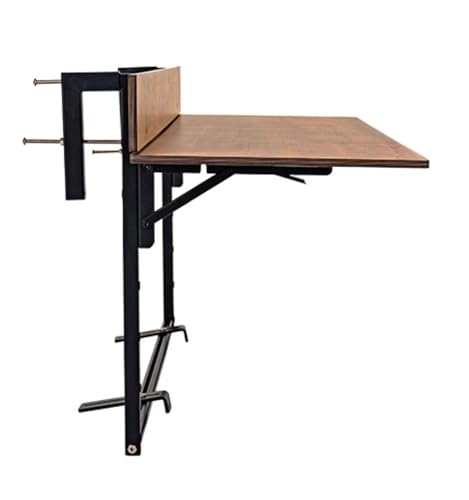 ZENSTYW Hängetisch Für Balkongeländer, Balkontisch Hängetisch Balkonhängetisch Klappbar Klapptisch,Höhenverstellbar,Balkontisch Hängend,Hängetisch Für Den Außenbereich von ZENSTYW