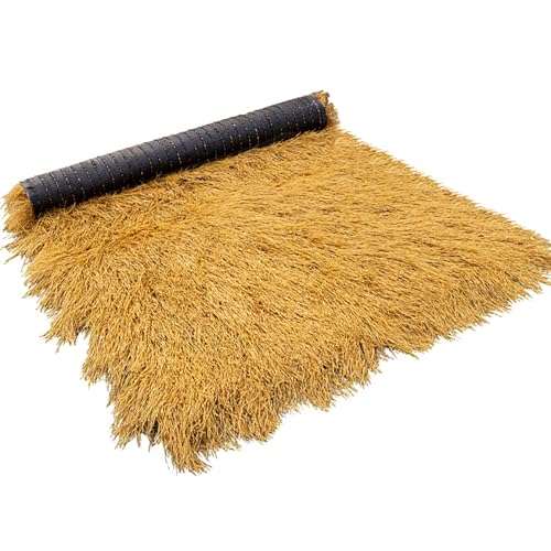 ZENSTYW Simuliertes Stroh Dachdekoration,Strohdach Im Mexikanischen Stil,Resistentes Synthetisches Stroh Dach,Fake Gras Stroh,Für Patio Decor,Poolside Landscaping(1x2m(39.4x78.7in)) von ZENSTYW