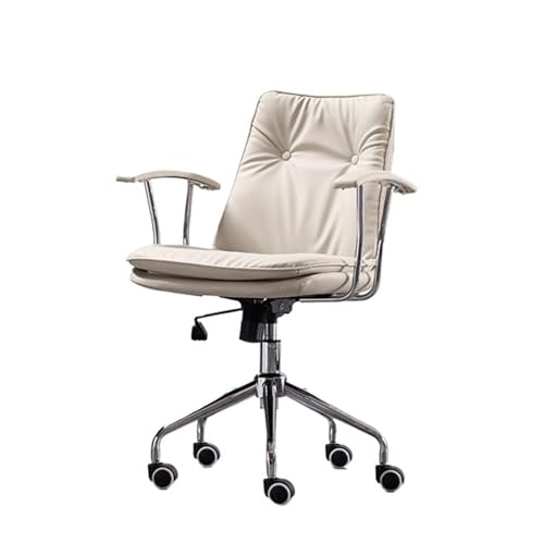 Bürostuhl Moderner Bürostuhl aus PU-Leder, bequemer Schreibtischstuhl for das Home-Office mit Rollen und Armlehnen, Konferenzstuhl, ergonomischer Stuhl, verstellbarer Drehstuhl Schreibtischstuhl(Weiß) Bürostuhl Moderner Bürostuhl aus PU-Leder, bequemer Schreibtischstuhl for das Home-Office mit Rollen und Armlehnen, Konferenzstuhl, ergonomischer Stuhl, verstellbarer Drehstuhl Schreibtischstuhl(Weiß) von ZENY896V