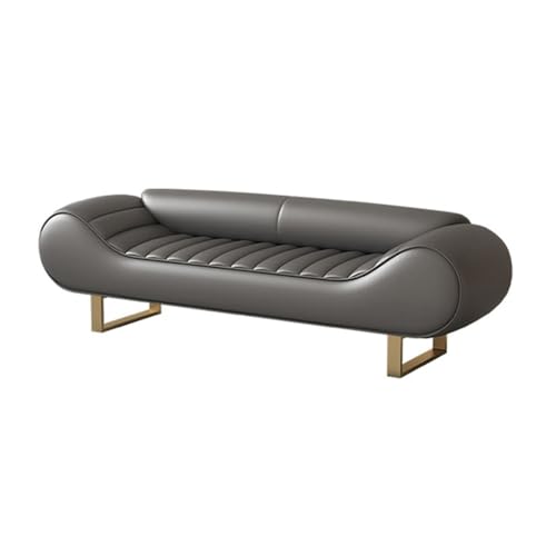 ZENY896V Ottomane für Schlafzimmer Leichter Luxus-High-End-Nachttischhocker, Hauptschlafzimmer, Nachttischcouch, Garderobe for Kleidung, Lange Sofabank Ende der Bettbank(Dark Gray,Mittel) von ZENY896V