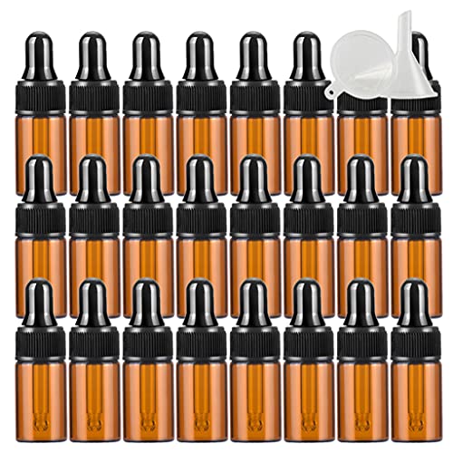 ZEOABSY 50 Stück Mini 3 ml Leere Braunglas Tropfflasche Pipettenflaschen mit Glaspipette,Glasflasche Tropfpipetten für Aromatherapie ätherische Öle Dosierung und Lagerung flüssiger Substanzen ZEOABSY 50 Stück Mini 3 ml Leere Braunglas Tropfflasche Pipettenflaschen mit Glaspipette,Glasflasche Tropfpipetten für Aromatherapie ätherische Öle Dosierung und Lagerung flüssiger Substanzen von ZEOABSY