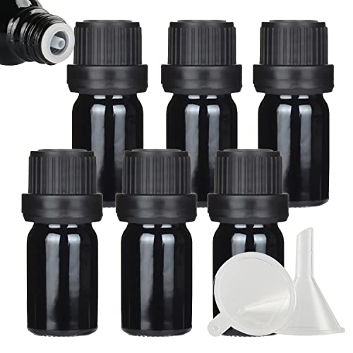 ZEOABSY 6 Stück Leer 5ml Braunglas Flasche mit Tropfmontur Originalitätsverschluss, Tropfflasche Schwarz mit Schwarz Schraubverschluss Glasflaschen für Ätherisches Öle Essenzen Aromatherapie ZEOABSY 6 Stück Leer 5ml Braunglas Flasche mit Tropfmontur Originalitätsverschluss, Tropfflasche Schwarz mit Schwarz Schraubverschluss Glasflaschen für Ätherisches Öle Essenzen Aromatherapie von ZEOABSY