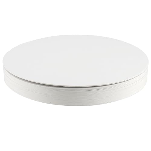 ZEONHEI 25 Stück 25 cm Cake Board, 1mm Stabil Tortenplatte Cakeboard Rund Weiß, Cake Drum für Präsentation von Kuchen, Torten, Brot, Gebäck ZEONHEI 25 Stück 25 cm Cake Board, 1mm Stabil Tortenplatte Cakeboard Rund Weiß, Cake Drum für Präsentation von Kuchen, Torten, Brot, Gebäck von ZEONHEI