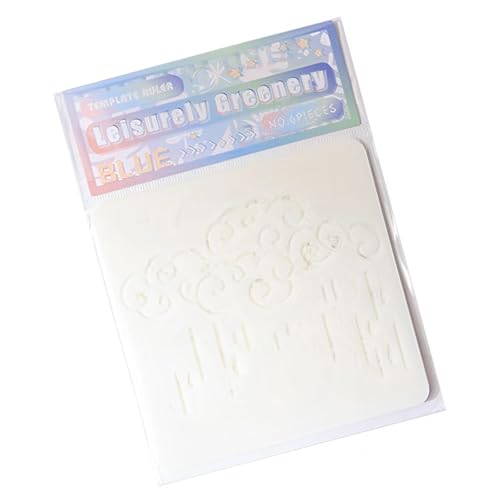 6 PCs Cloud Schablonen Blätter Zeichnen Vorlagen Dekorative Vorlage Für Kunstprojekte Und Dekorative Basteln Blumen Hohl Aus Malerei Blätter Journal von ZEPFJHE