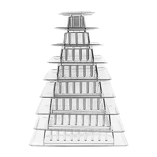 9 Etagen Multifunktionaler Macaron-Turm Acryl Cupcake Ständer Kuchen Display Rack Desserts Halter Party Dekor von ZEPFJHE