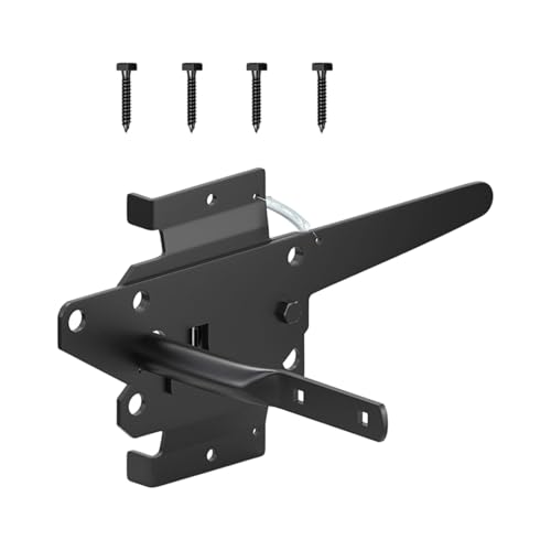 Automatisch verriegelnde Torriegel aus robustem Eisen, Sicherheitsnadel, Türriegel, automatische Türbeschläge, robuste Riegel, Eisensicherheit von ZEPFJHE