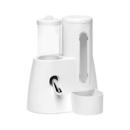 Automatischer Futterspender und Wasserspender für Kleintiere, Doppelzweck, kein Verschütten, Design für Hamster, Rennmäuse, automatischer Futterverteiler von ZEPFJHE