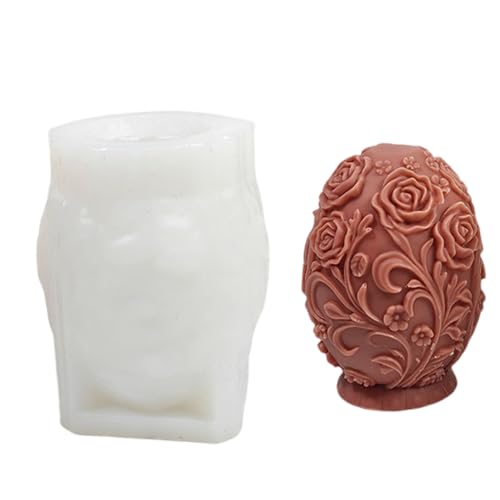 Blüten Eier Kerzenformgüsse Eier Silikonform Epoxidharz Ornament Plasters Form Kerzen Guss Pflaster Pflaster Blüten Eier Kerzenformgüsse Eier Silikonform Epoxidharz Ornament Plasters Form Kerzen Guss Pflaster Pflaster von ZEPFJHE