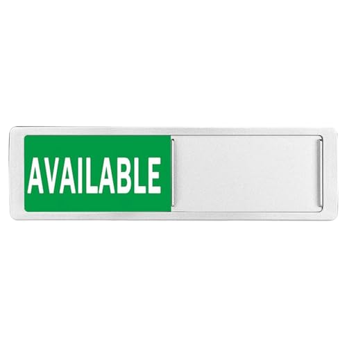 Büro-Türschilder "Do Not Disturbs Reserved/Available Sliders" Schild Home Office Vacant Occupied Privacy Sliding Door Reserved Or Available von ZEPFJHE