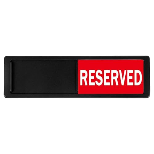 Büro-Türschilder "Do Not Disturbs Reserved/Available Sliders" Schild Home Office Vacant Occupied Privacy Sliding Door Reserved Or Available von ZEPFJHE