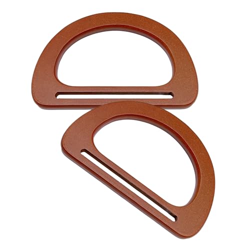 D-förmiger Handtaschengriff, Holztaschengriffe, Ersatz, glatte Handtasche, dekorative Herstellung, D-Form, 2 Stück D-förmiger Handtaschengriff, Holztaschengriffe, Ersatz, glatte Handtasche, dekorative Herstellung, D-Form, 2 Stück von ZEPFJHE