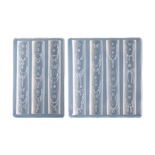 Doppelset Bowknot für Nägel Dekoration und tragbares Zubehör inklusive ineinandergreifenden Ketten Perlen Nail Art Set mit Ketten Perlen Doppelset Bowknot für Nägel Dekoration und tragbares Zubehör inklusive ineinandergreifenden Ketten Perlen Nail Art Set mit Ketten Perlen von ZEPFJHE