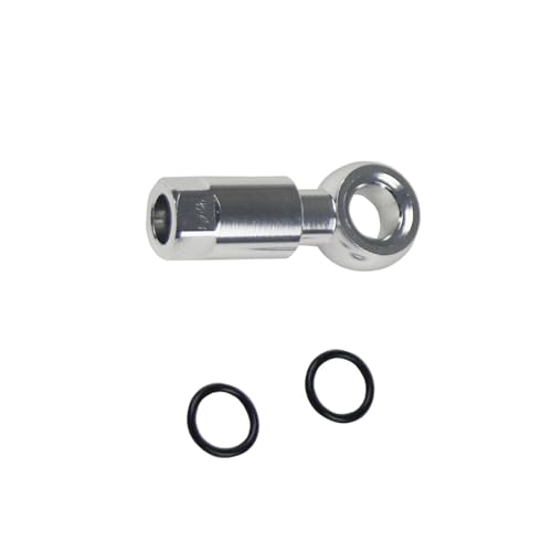 Eloxierter Fahrrad-Bremsleitungsadapter, 5 Leitungen, direkte Verbindung, wetterfeste Aluminiumlegierung, einfach zu installieren, Bremsleitungsadapter von ZEPFJHE