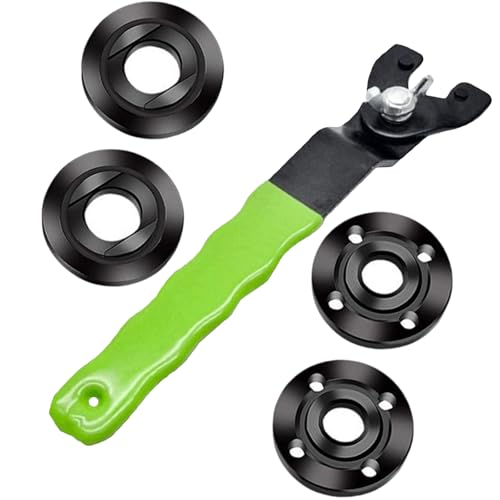 Ergonomisch gestaltetes Winkelschleifer-Set mit Metalldruckplatte 5/8-11 abgewinkelt für Scheibenwartung Winkelflanschmutter von ZEPFJHE