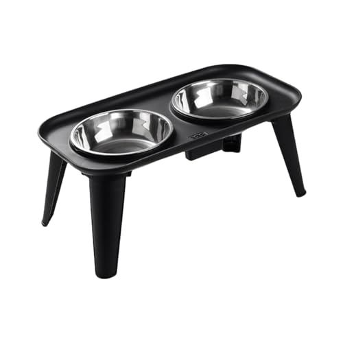 Erhöhter Wassernapf für Hunde mit Nackenentlastung, Edelstahlbehälter für große Haustiere, erhöhter Wassernapf für Hunde Erhöhter Wassernapf für Hunde mit Nackenentlastung, Edelstahlbehälter für große Haustiere, erhöhter Wassernapf für Hunde von ZEPFJHE