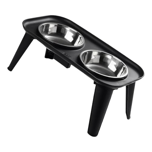 Erhöhter Wassernapf für Hunde mit Nackenentlastung, Edelstahlbehälter für große Haustiere, erhöhter Wassernapf für Hunde Erhöhter Wassernapf für Hunde mit Nackenentlastung, Edelstahlbehälter für große Haustiere, erhöhter Wassernapf für Hunde von ZEPFJHE