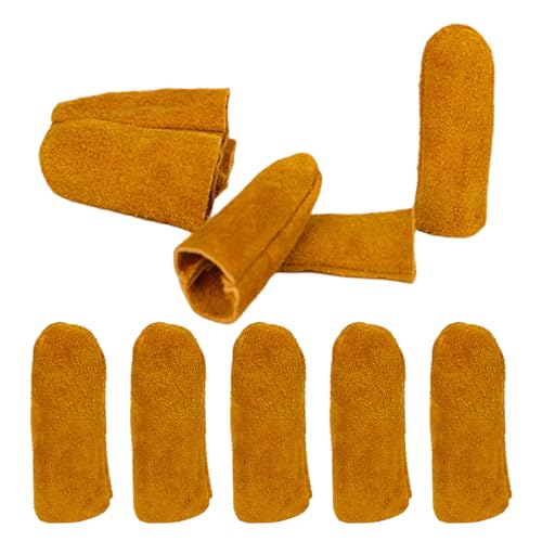Hitzebeständige Lederfingerschutzschutzschutzabdeckungen Für Nähen Von Stickereien Und Handwerk Und Die Holzbearbeitung Fingerschutzschutz von ZEPFJHE