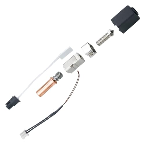 Hotend Kits Thermistor Heizpatrone Druck Hot End Keramik Heizblock für 2 Drucker Montagezubehör Hotend Ersatzset von ZEPFJHE