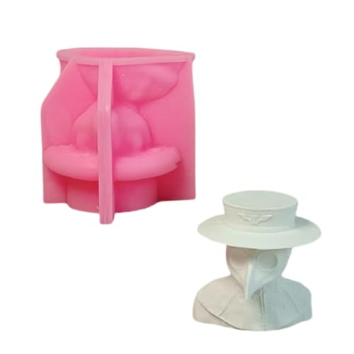 Krähe Doktor Figur Silikonkerzenformen Für Epoxidharz Kerzenseife Gipsdekoration Schokoladen Fondant Silikonform Kunst Und Handwerkswerkzeug von ZEPFJHE