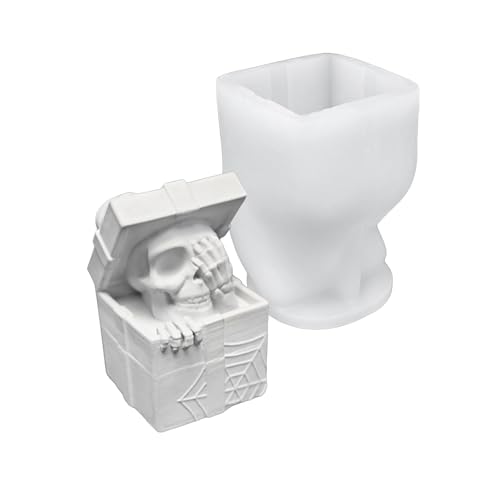 Nicht STICK Silikonform Zum Handwerk Halloween Themen Kerze Home Desktop Dekoration Form Einzigartige Geschenkherstellung Kerzenherstellung von ZEPFJHE