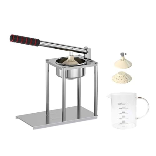 Professionelle Tischplatte Zitruspresse Edelstahl Manuelle Entsafter Flachsieb Breite Öffnungen Effiziente Obstpresse Edelstahl Flachsieb Entsafter von ZEPFJHE