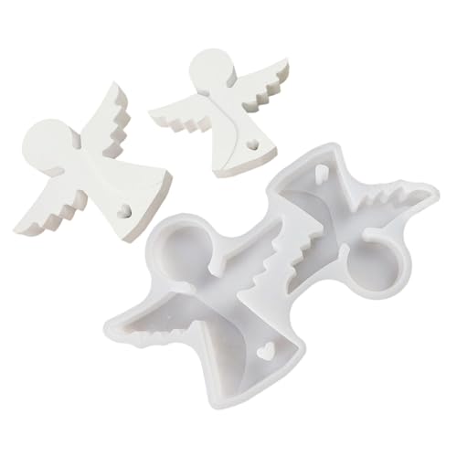 Silikon-Backformen mit Flügelmädchen, lebensmittelecht, konisch, Seife, Harz, Handwerk und Schokolade, Hochzeitsdekoration, Werkzeug, Herstellung von Silikonformen Silikon-Backformen mit Flügelmädchen, lebensmittelecht, konisch, Seife, Harz, Handwerk und Schokolade, Hochzeitsdekoration, Werkzeug, Herstellung von Silikonformen von ZEPFJHE