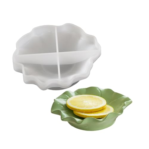 Silikon-Bastelform, Blattform, für Schmuckherstellung, künstlerisches Tablett, geeignet für Zuhause und Partys, Epoxidharz-Form von ZEPFJHE