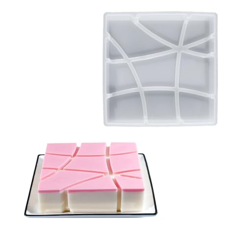 Silikon-Kuchenform, quadratisch, abgeschrägt, für Schokolade, Mousse, Gebäck, Dessert, Heimback-Enthusiasten, Werkzeug, lebensmittelechtes Silikon Silikon-Kuchenform, quadratisch, abgeschrägt, für Schokolade, Mousse, Gebäck, Dessert, Heimback-Enthusiasten, Werkzeug, lebensmittelechtes Silikon von ZEPFJHE